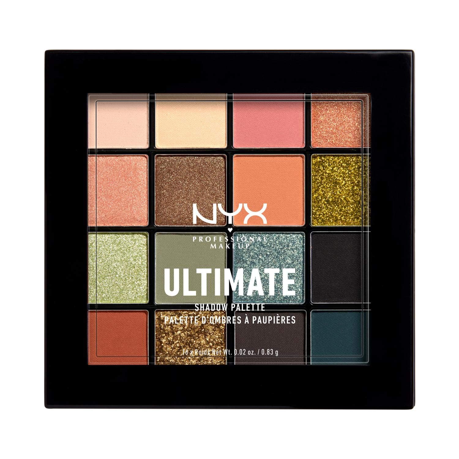 NYX Professional Makeup Ultimate Shadow Palette, Ultimate Utopia, 95.12 gm, 12 Utopia, 16 Shades