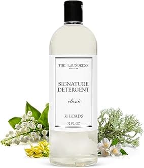 The Laundress Luxury Laundry Detergent, 31 Loads, Scented Signature Classic Fragrance, Concentrated Triple Enzyme Deep Cleaning and Targeted Stain Remover, 96% USDA Biobased Product