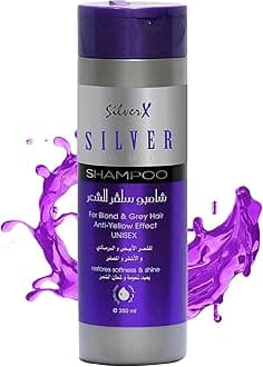 SilverX For Blonde, Ash, Light hair treatment color corrector purple, SALT&SULFATE FREE after keratin shampoo silver shampoo & conditioner & mask (Shampoo 350 ml)