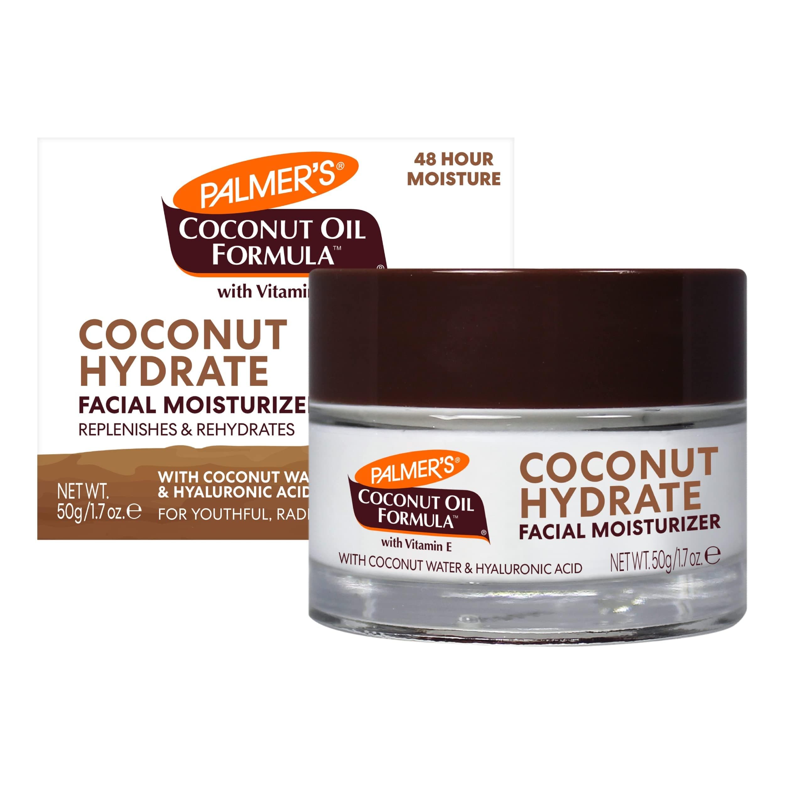 Palmer's Coconut Oil Formula Coconut Water Facial Moisturizer-Naturally hydrates-Infuses Skin with Antioxidants-Skin Renewal-Boosts Moisture-Hypoallergenic-No Paraben, Sulphate,Dyes, Mineral Oil-50g