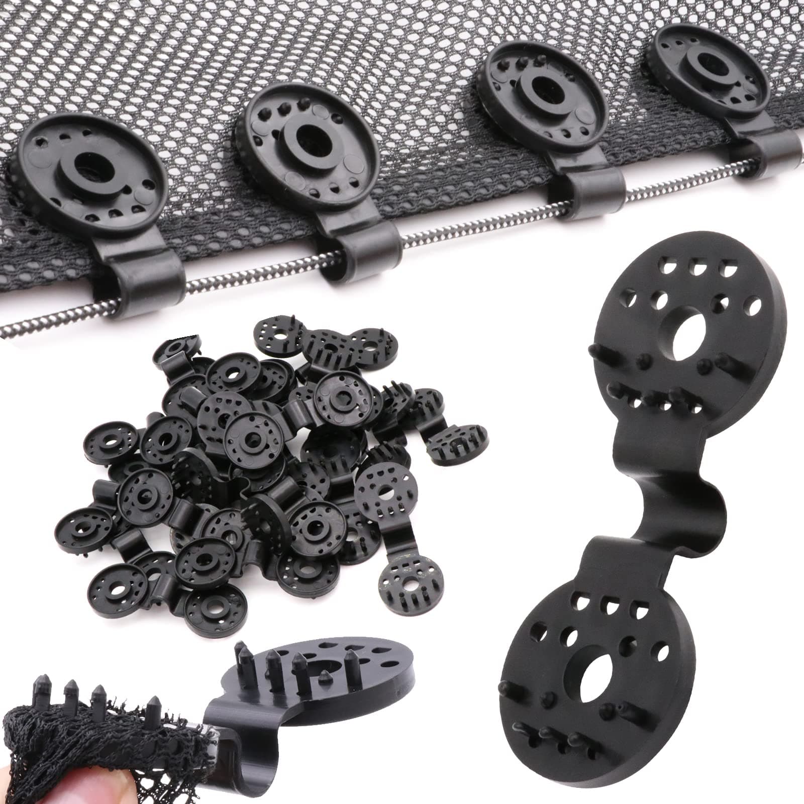 100 Pack Shade Cloth Heavy Duty Lock Grip,Fixed Clip For Shade Cloth ,Shade Cloth Clips Heavy Duty，Shade Cloth Plastic Clips for Greenhouse Outdoor Garden Netting, Anti Bird Netting, Sun Shade Net