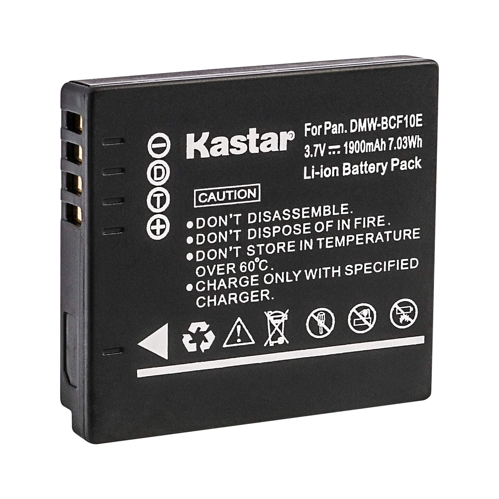 Kastar Battery (1-Pack) for Panasonic DMW-BCF10 DMW-BCF10PP A59 & Lumix DMC-FS12 FS15 FS25 FS4 FS42 FS6 FS7 FX40 FX48 FX500 FX550 FX580 F2 F3 FH1 FH20 FH22 FH3 FT3 FT4 FX68 FX700 FX75 TS1 TS2 TS3 TS4