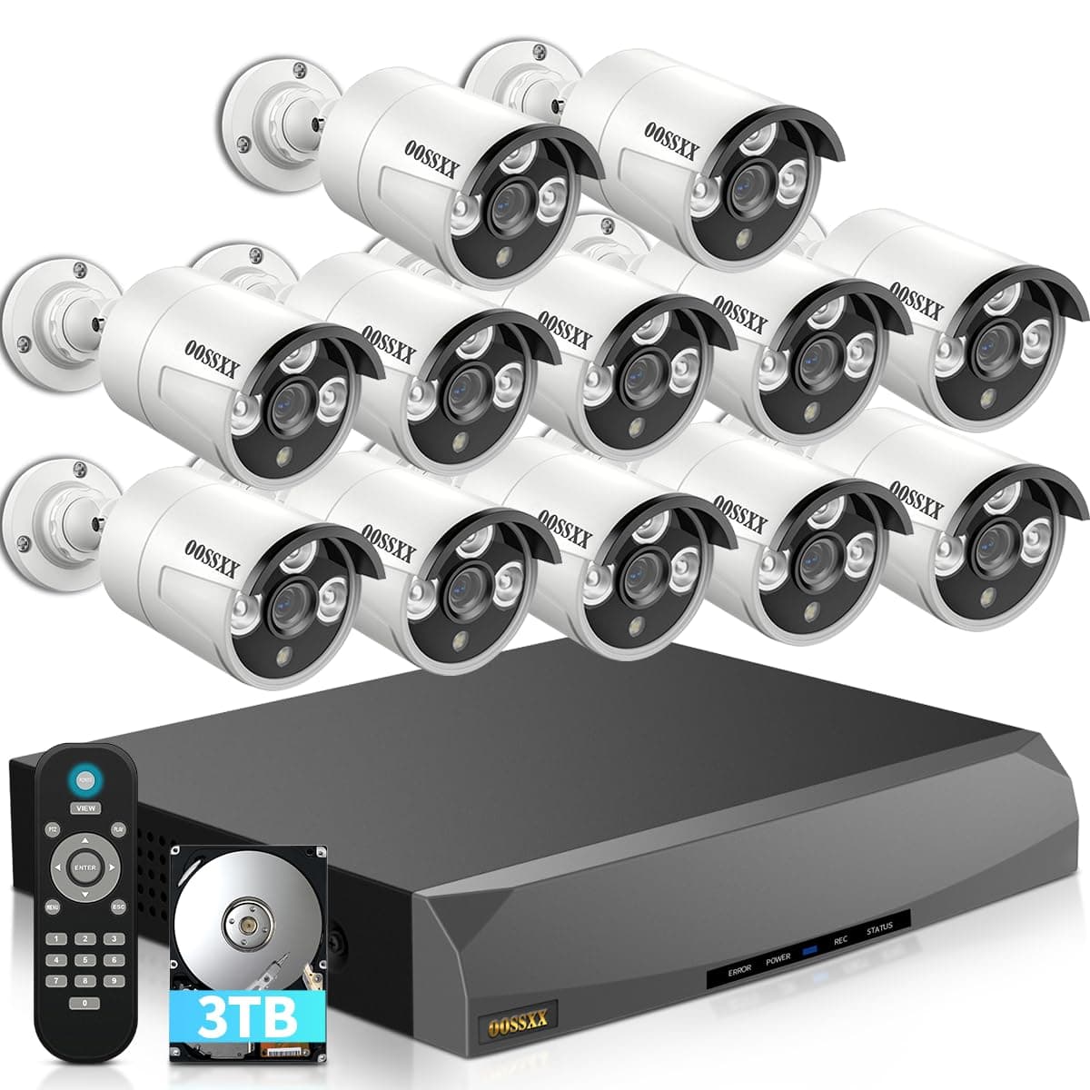 5MP Camera 16CH POE 3TB 380mm