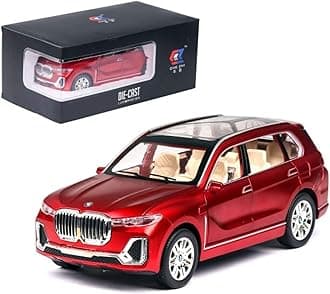 1:24 Scale Die-Cast Metal X7 with 6 Openable Doors Working Headlights & Tail Lights【Pack of 1】【Colors as Per Stock】