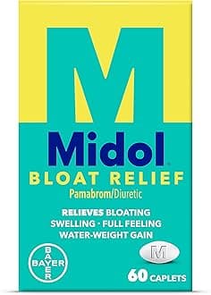 Midol Bloat Relief, Caplets with Pamabrom, 60 Count