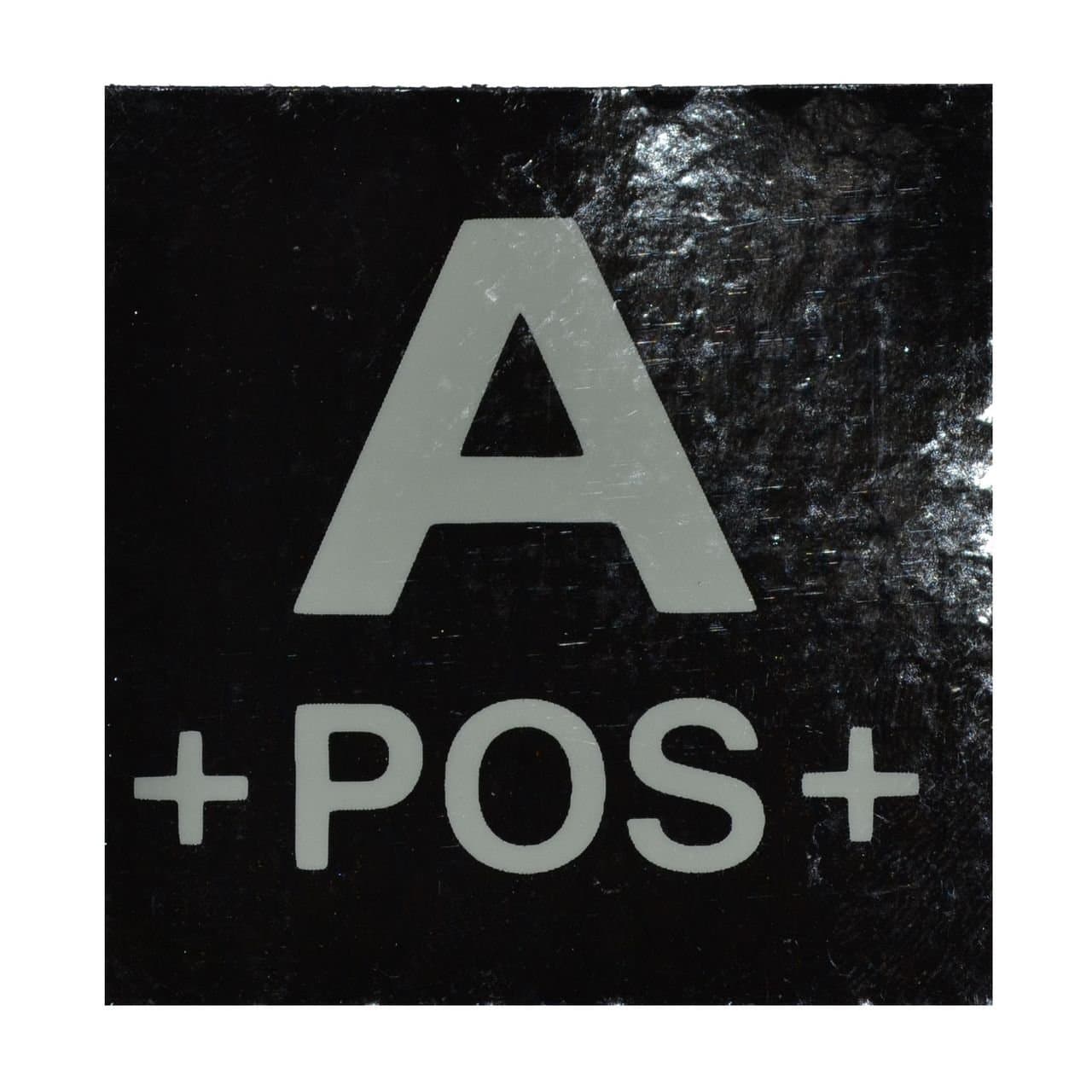 Infrared (IR) 2x2in Blood Type Military Patch / Morale Patch - A Positive