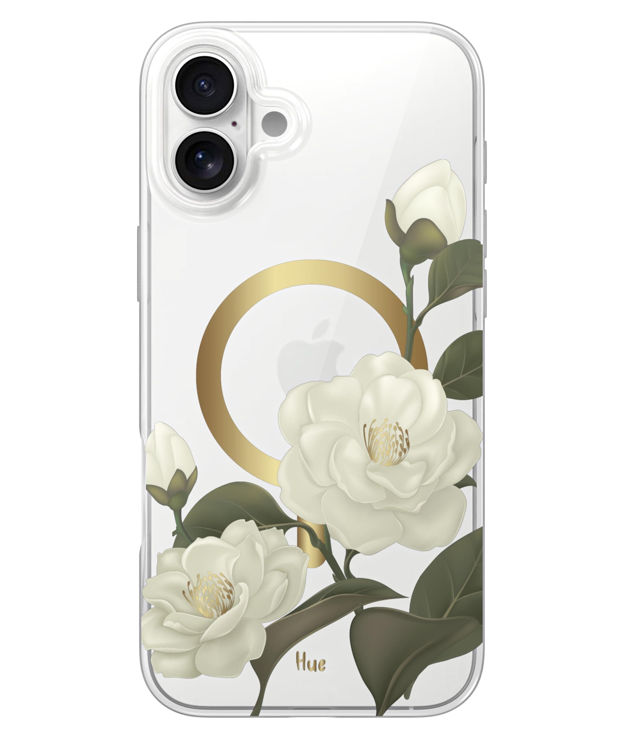 LONLI Hue - Magnetic Case for iPhone 16 Plus - [Compatible with Magsafe] - [360° Shock-Absorbent Bumper] - [Cute and Unique Phone Cover for Girls and Women] - Camellia