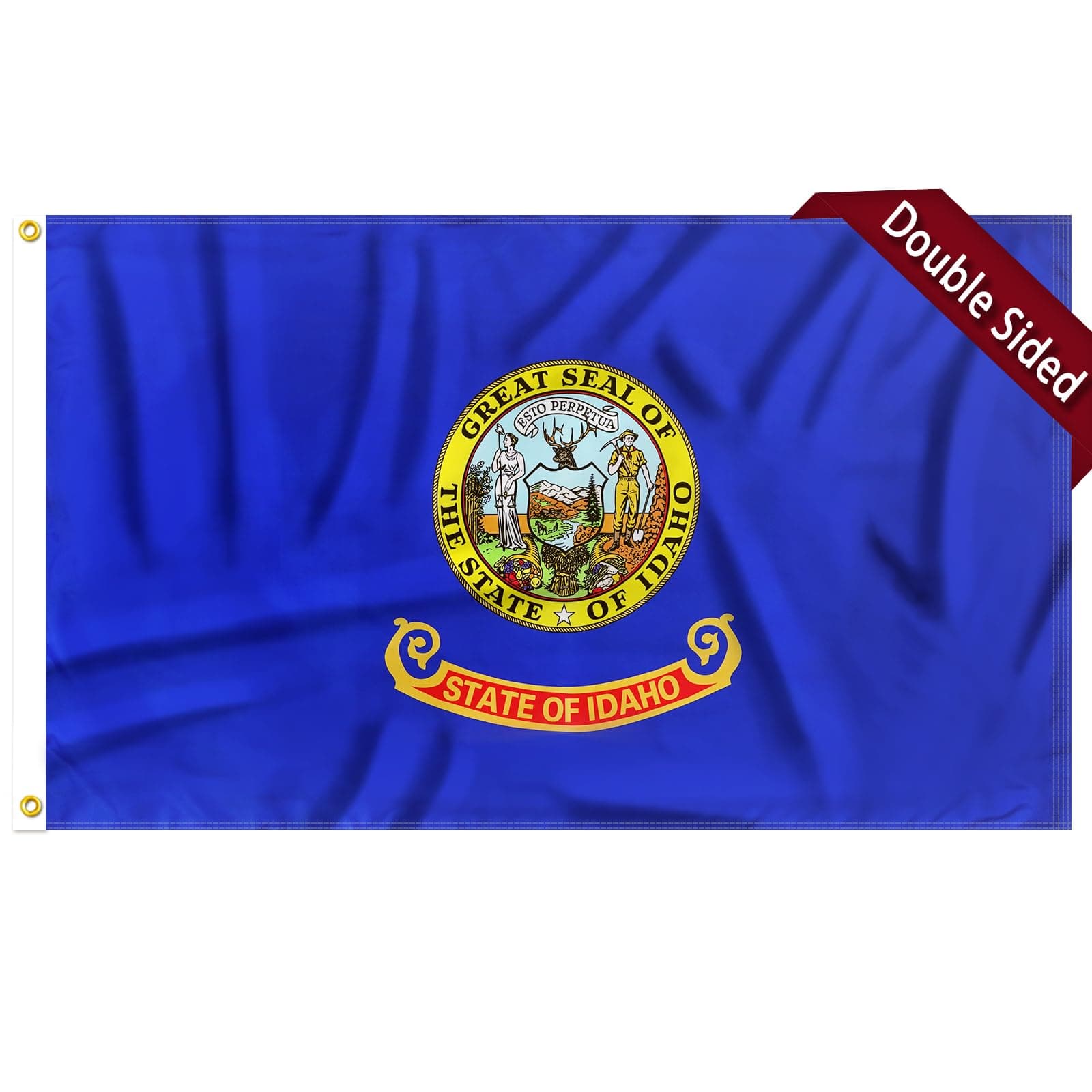 FLAGWIN Idaho Flag 3x5 FT - 3 Ply Double Sided Polyester Idaho State Flag with Brass Grommets - Vivid Color and Fade Proof State of Idaho Flag 3x5 Outdoor