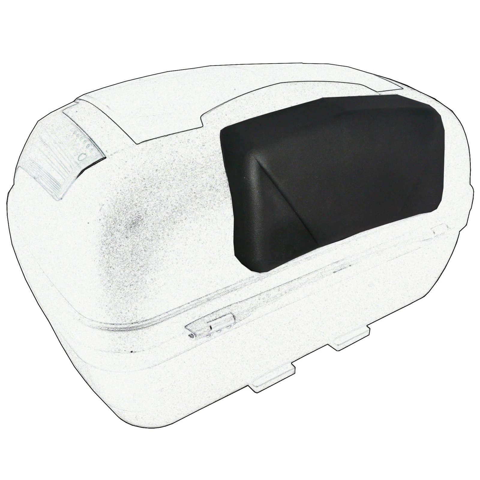 A-Pro Back Rest Top Case For Motorcycle and Scooter Universal Motorbike