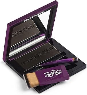 Root Touch Up Powder + Brow Filler – Legno Black, Instant Gray Coverage, Conceals Roots & Fills Brows, For Hairlines & Thinning Hair, Temporary, 0.13 oz (60 Uses)