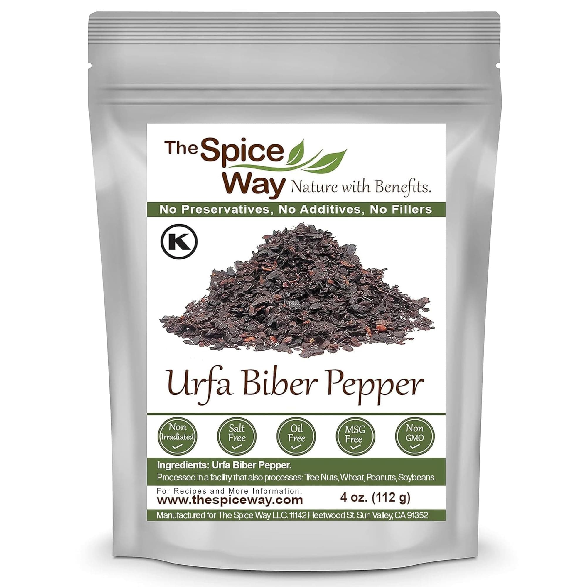 The Spice Way Urfa Biber - (4 oz) a unique black chili pepper flakes (Isot)