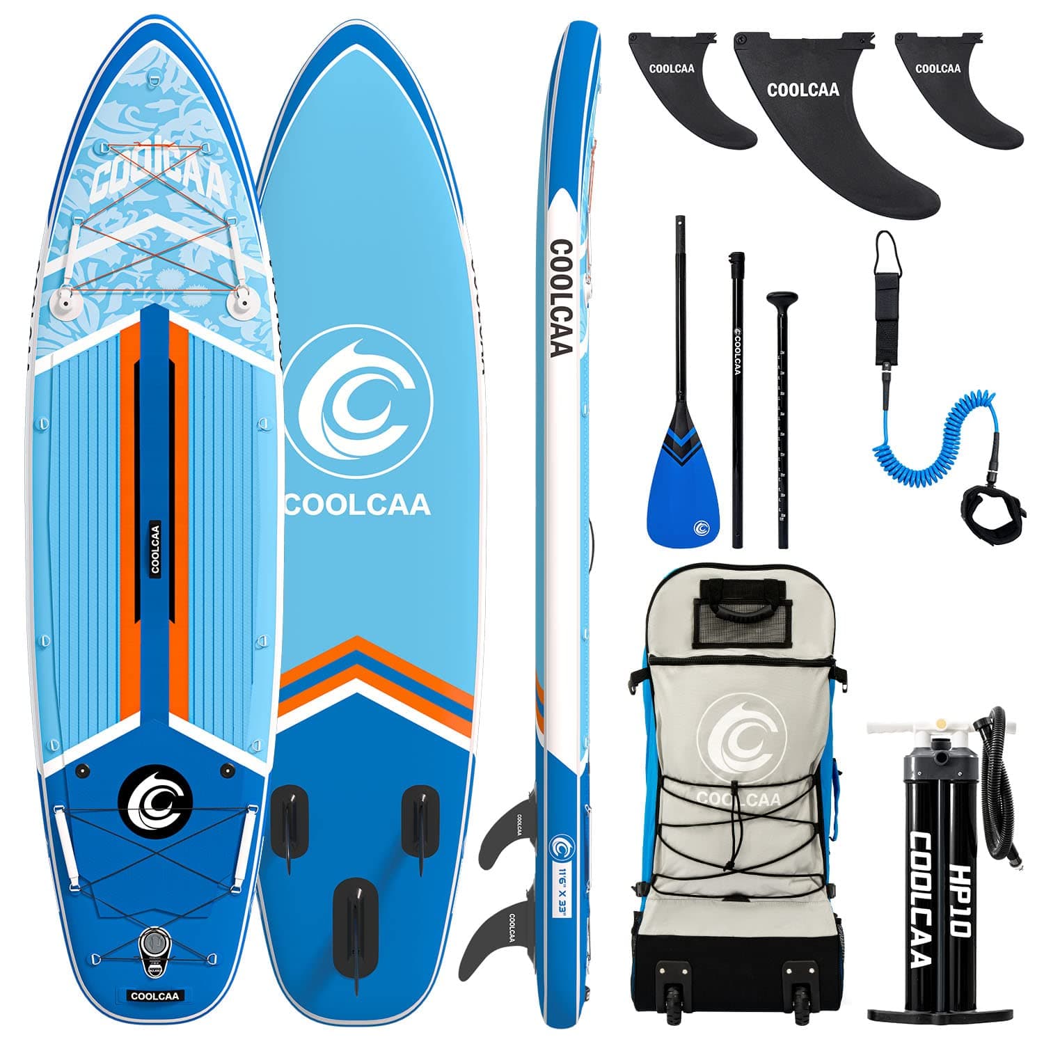 Inflatable Paddle Board, 460lb Max Capacity, Stand Up Paddle Board with Premium SUP Paddle Board Accessories, Stable Design, Non-Slip Comfort Deck, Paddle Boards for Adults & Youth of All Skill Levels