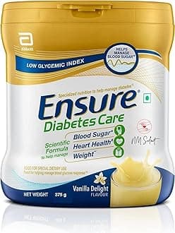 Ensure Diabetes Care Vanilla Flavour | Diet Drink Shake 375gm Jar