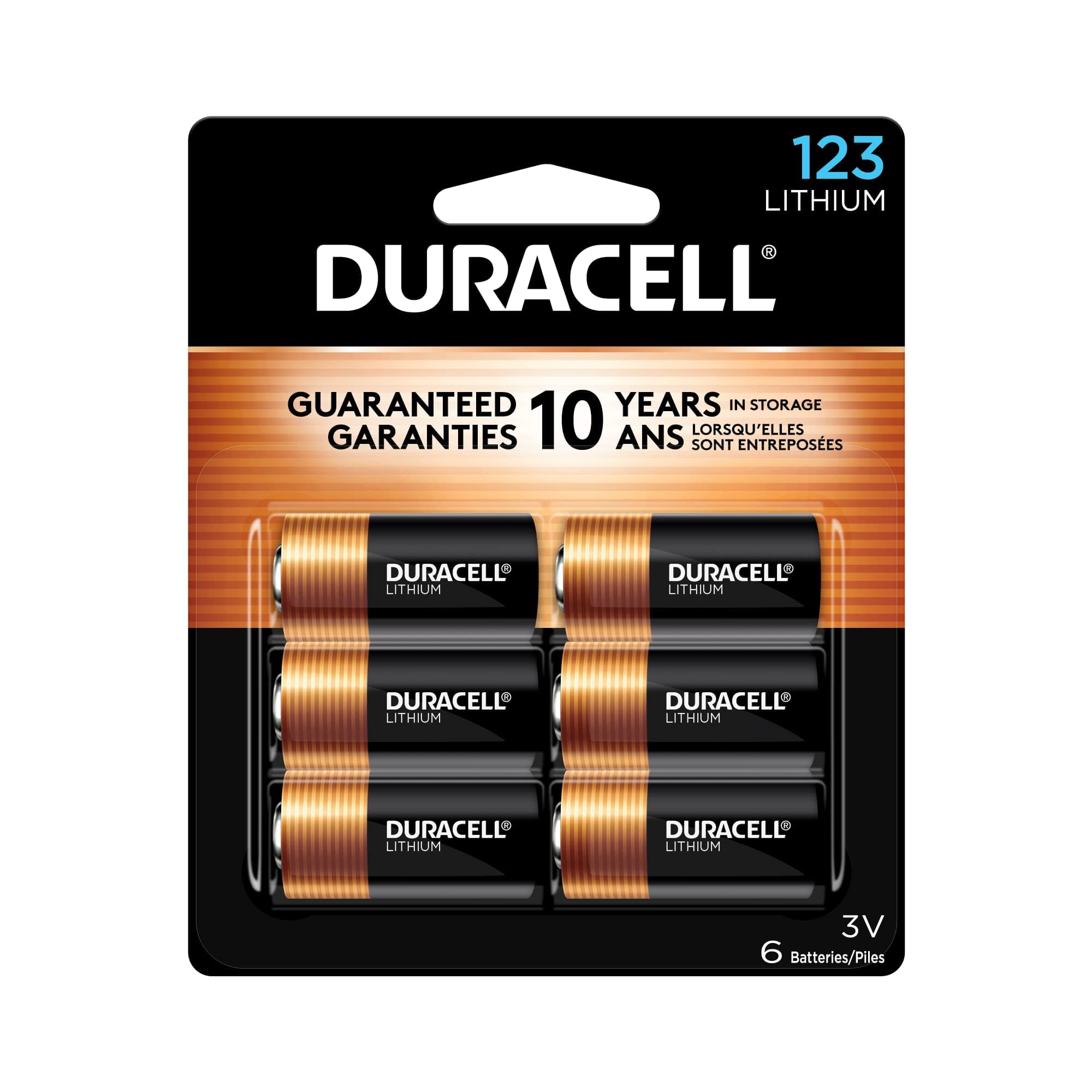 Duracell - 123 High Power Lithium Batteries - 6 Count