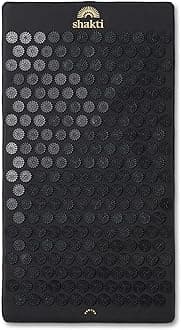 ShaktiMat Premium Acupressure Mat, Level 1 Intensity in Shakti Black, Massage Muscles, Aid Sleep & Unlock Inner Tension | Similar to Acupuncture | FSA/HSA Eligible | Organic Cotton Certified