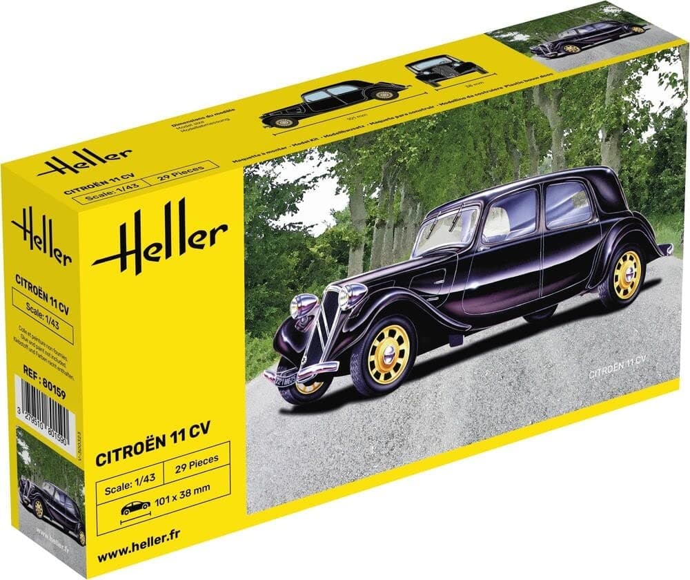 Pippi Langstrumpf Heller 80159 1:43 Scale Citroen 11 CV Model