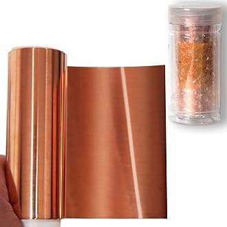 99.99% Pure Copper Foil for Crafts, 0.003''x4''x79''(0.08MM x 0.1M x 2M) Bendable Soft Copper Sheet, Thin Copper Sheet Sealed Package