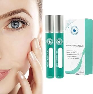 Vision Enhance Roller,Ophthalmic Vision Enhance Roller,OphthlaMed Vision Enhance Roller Eye Massage Roller, Enhances Visual Clarity, Relieve Eye Strain, Relief Dry Dryness (2PC)