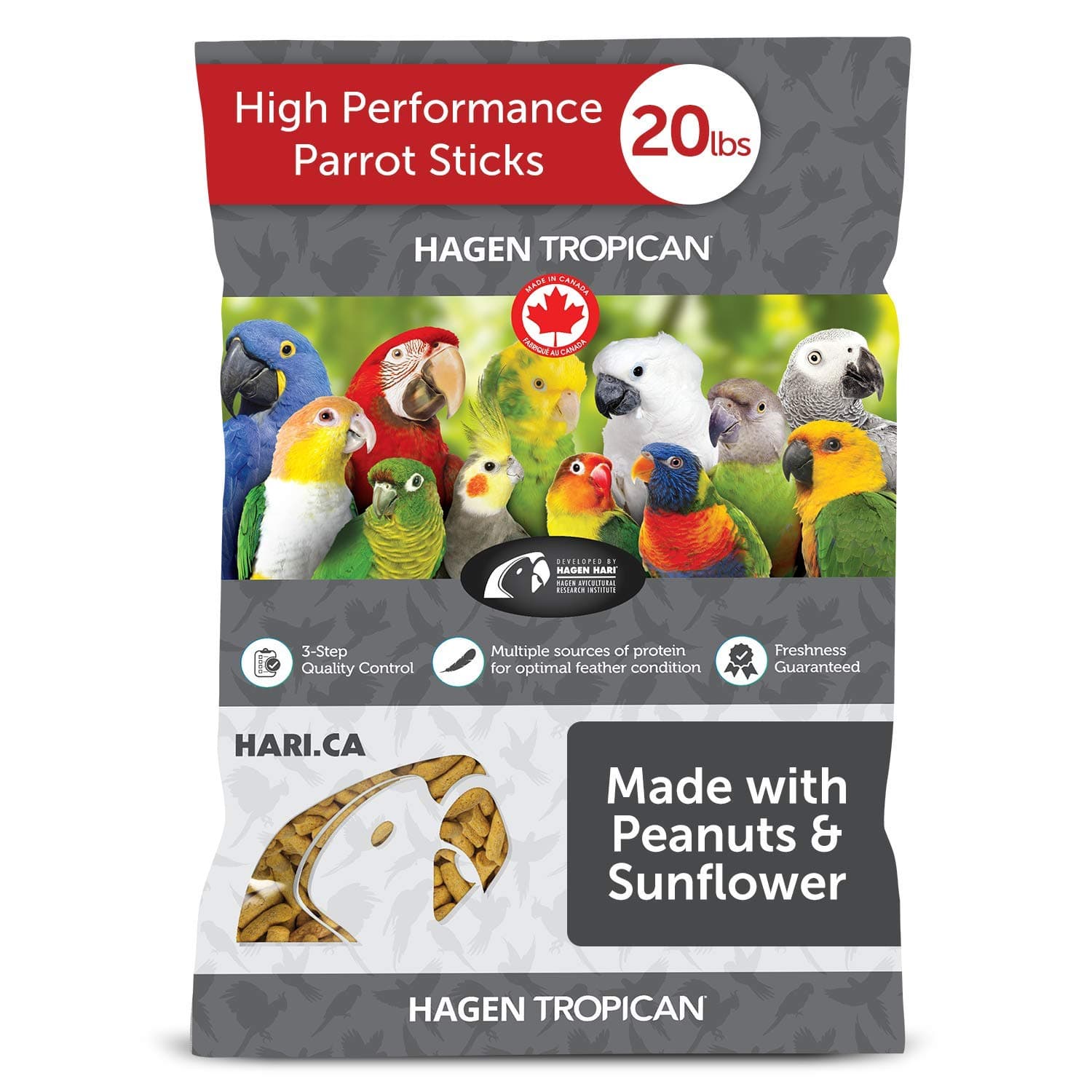 Tropican Parrot High Performance Sticks, 9.07 kg