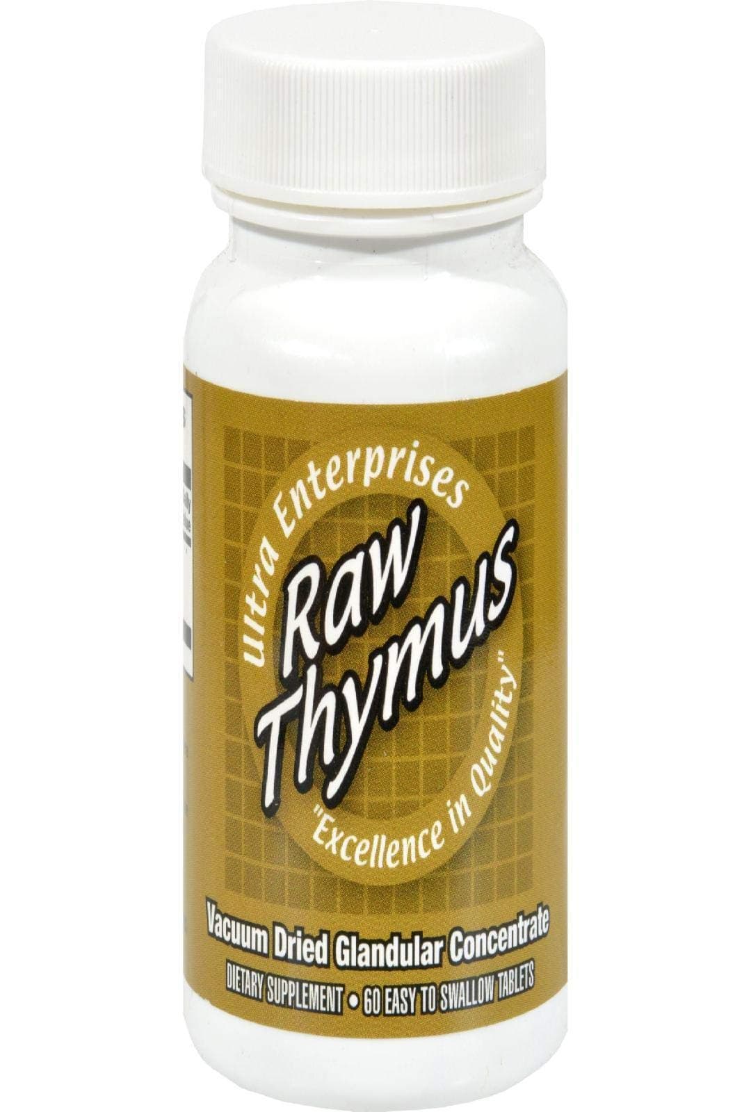 Raw Thymus Tablets, 200 Mg, 60 Count