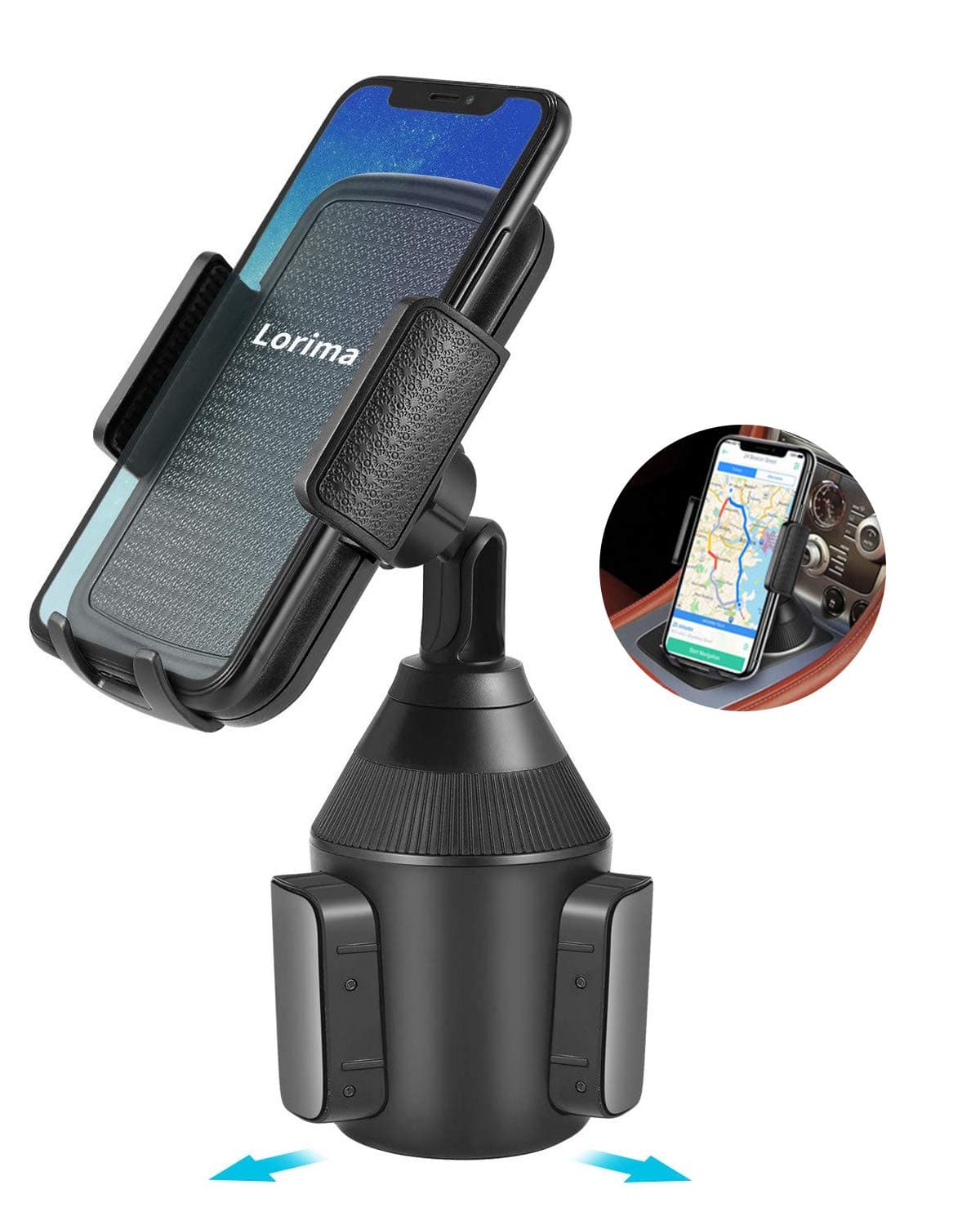 Lorima Cup Holder Phone Mount - Universal Adjustable Portable Car Cup Holder for Cell Phones…