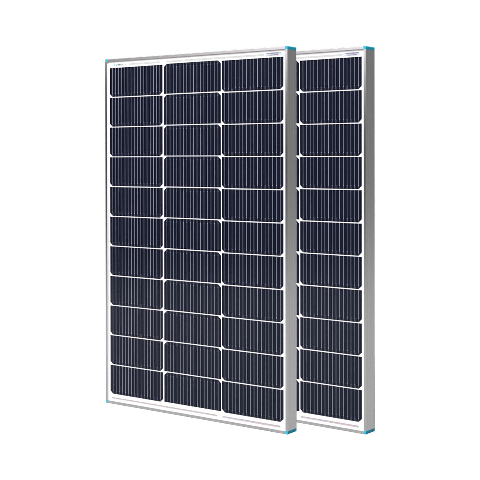 Renogy 2 Packs 100W 12V Monocrystalline Solar Panel, Compact Design 42.2 X 19.6 X 1.38in, High Efficiency Module PV Power for Battery Charging Boat, Caravan, RV and Any Other Off Grid Applications