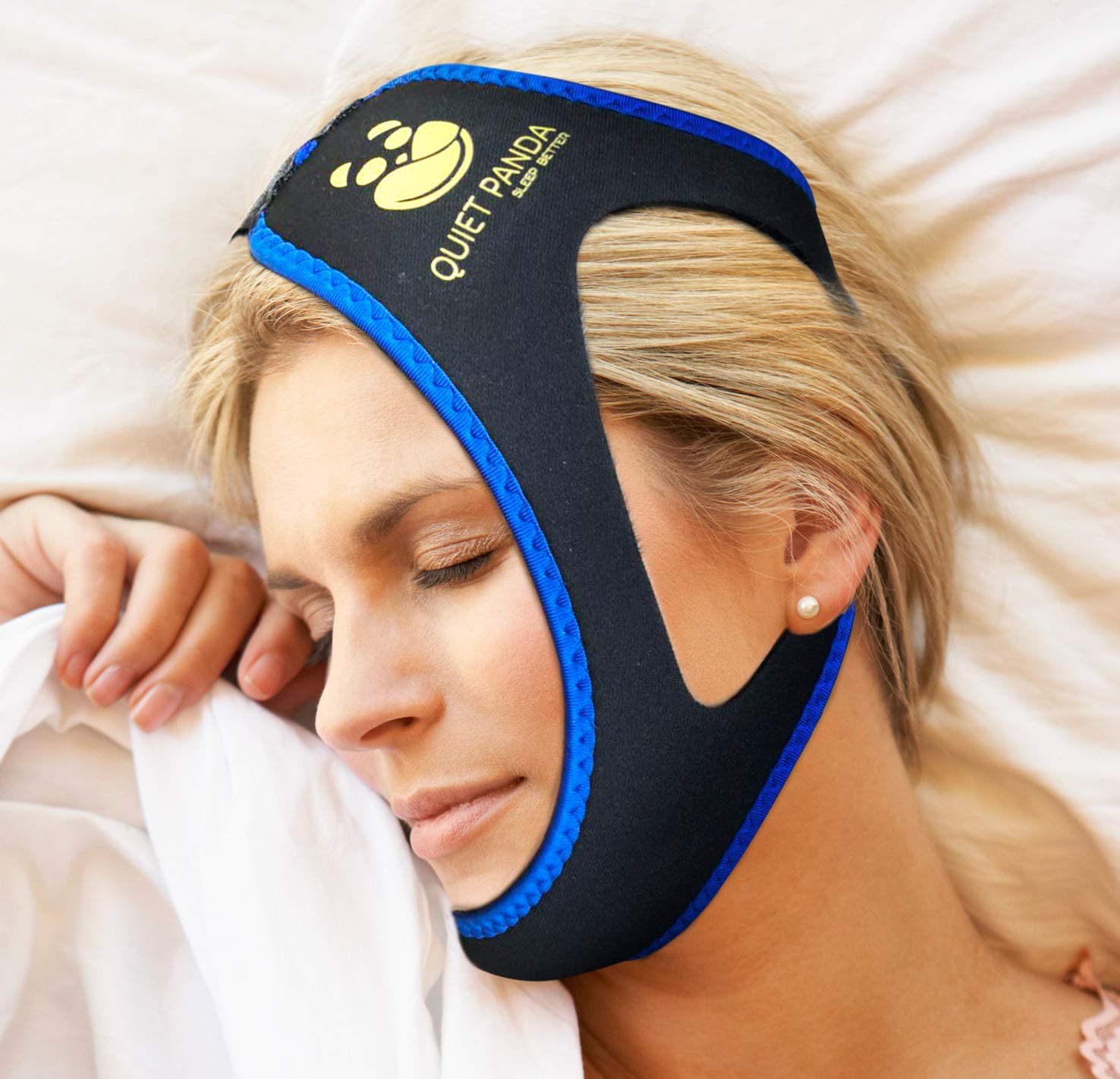 Anti Snoring Chin Strap - Most Effective Snoring Solution and Anti Snoring Devices - Snoring Chin Strap - Stop Snoring Sleep Aid for Men and Women [Upgraded Version]