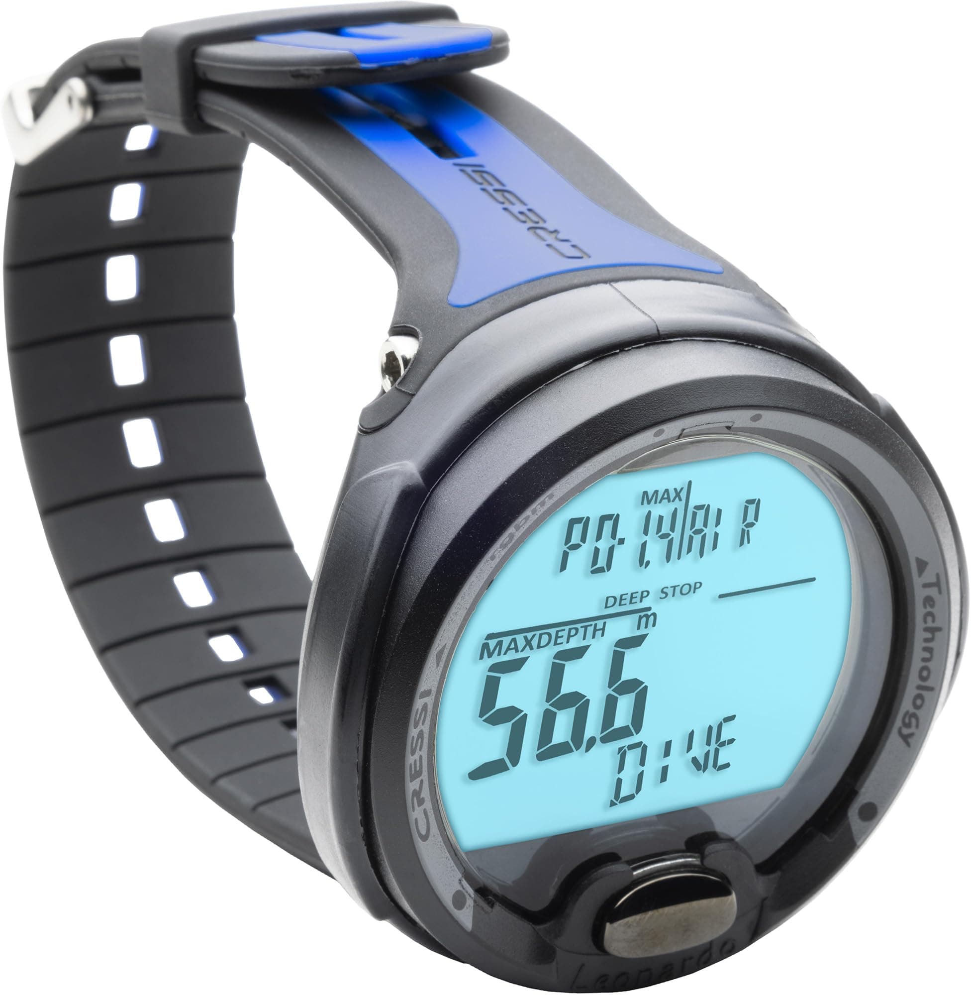 Cressi Leonardo 2.0 Scuba Dive Computer - Air, Nitrox & Gauge Dive Watch - Backlit Waterproof Watch - USB IR Diving Computer