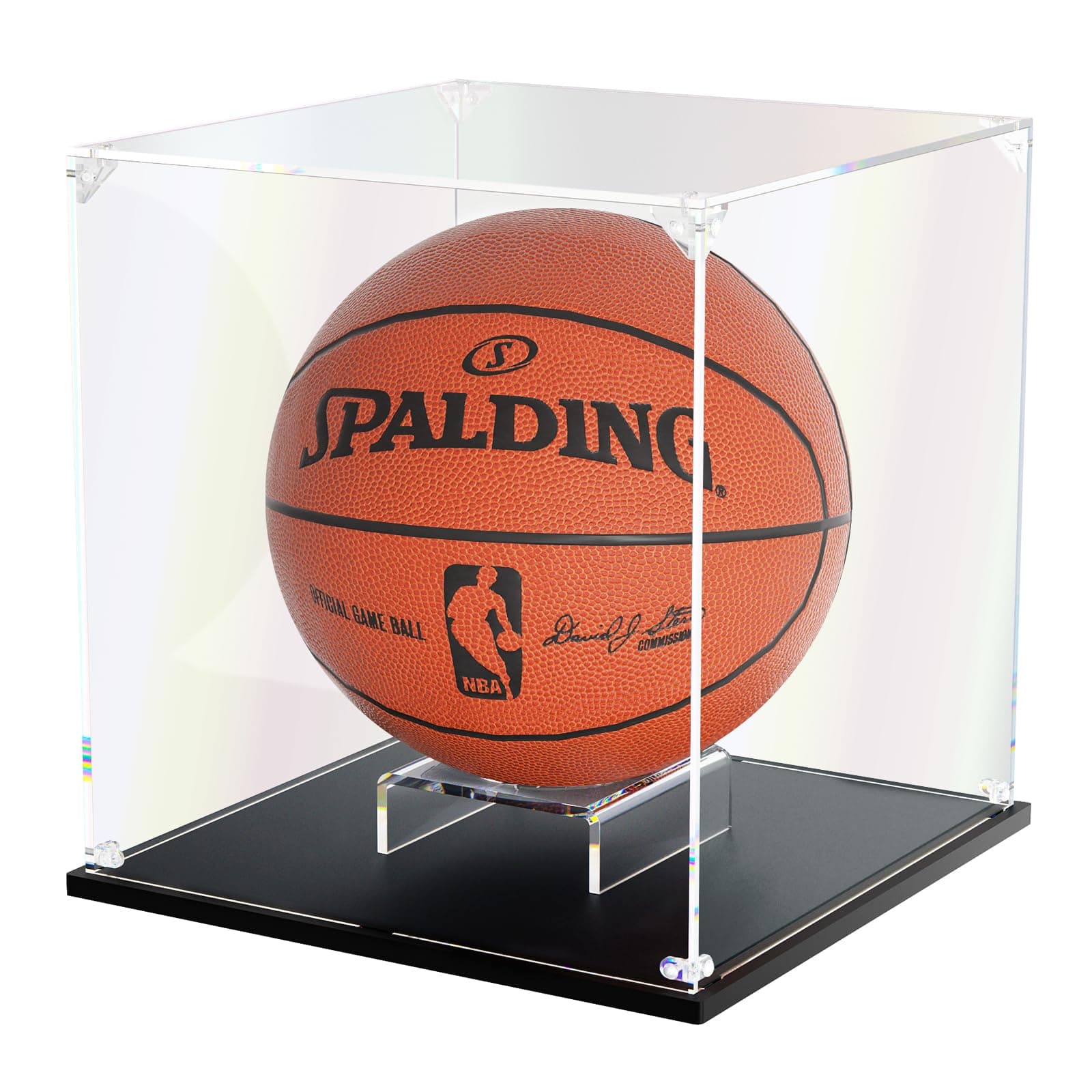 KOLIPI Basketball Display Case, Clear Acrylic Display Box for Full Size Baske...