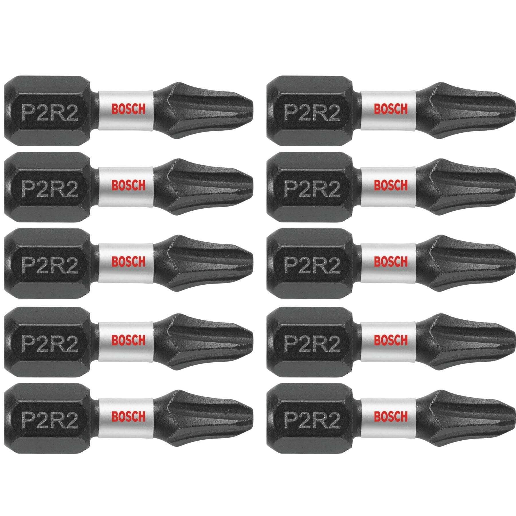 Bosch ITP2R21B Impact Tough 1 in. Phillips/Square #2 Insert Bits