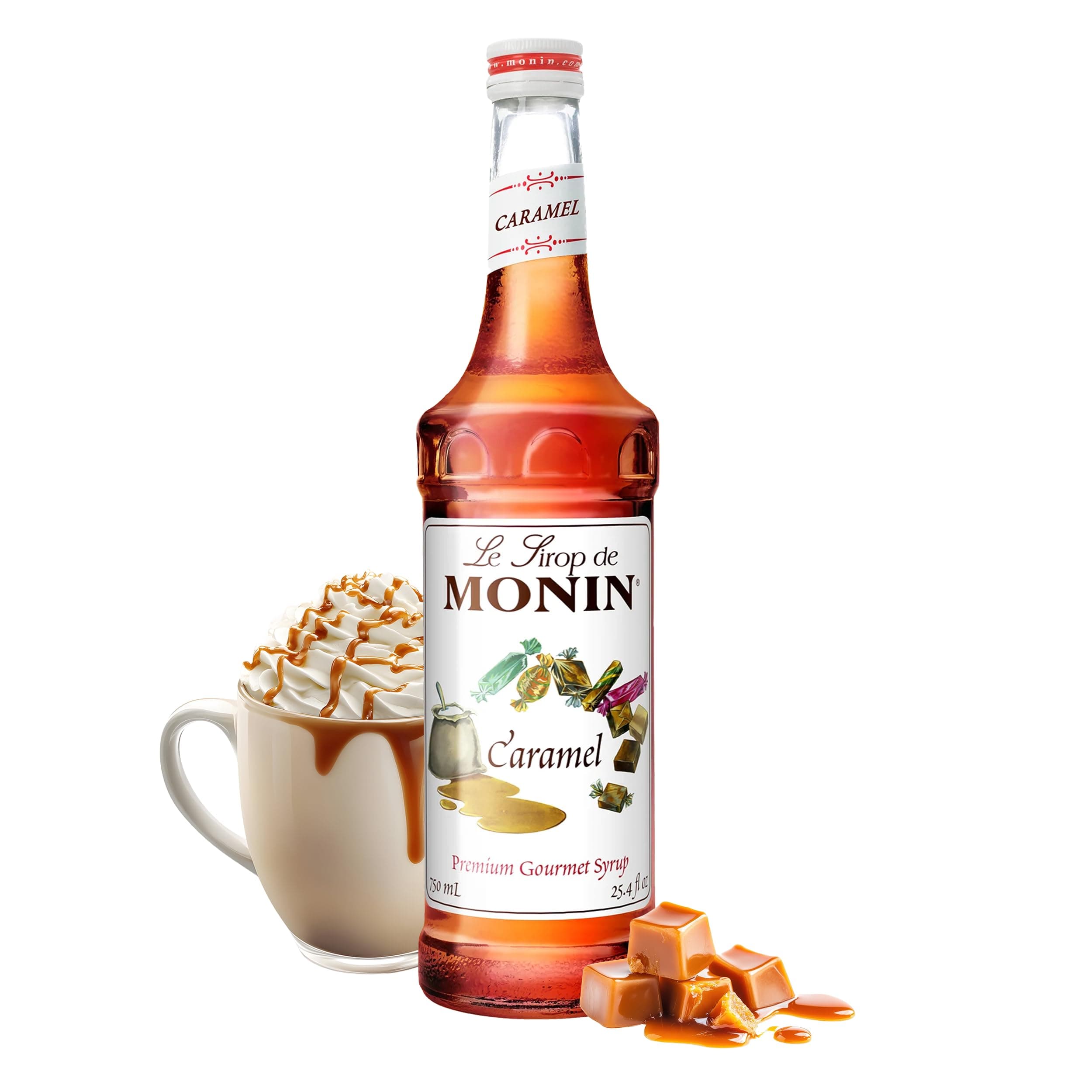 Monin Caramel Syrup, 750 ml Caramel