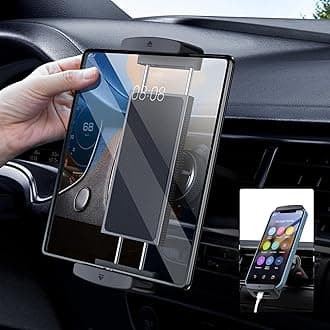 DICMKY Car Phone Mount for Samsung Galaxy Z Fold 5 4 3 - Tablet Holder for Car Air Vent Dashboard Handsfree, 360° Rotatable Fit for iPad Mini 6 iPad Pro iPad Air Pixel Fold and More 4-12.9" Device