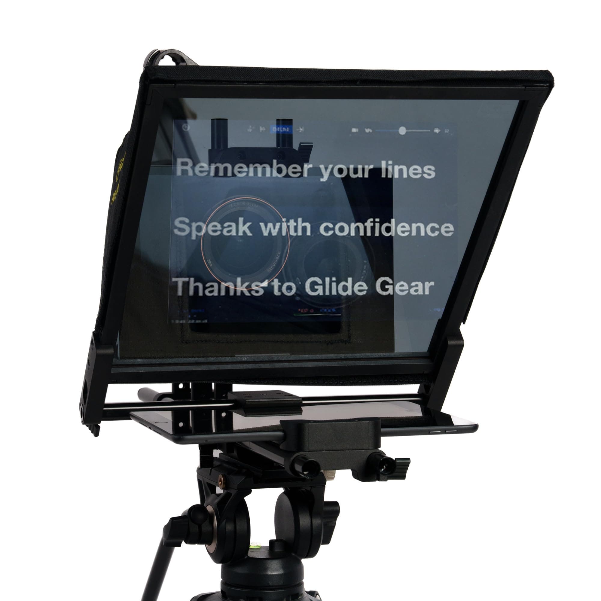 Glide Gear TMP 750 17" Professional Video Camera Tablet Teleprompter 70/30 Beam Splitting Glass with Hard Protective Carry Case