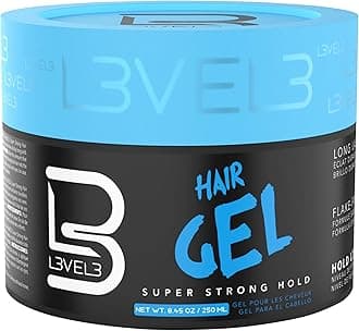 Hair Gel - Super Strong Hold - Flake Free - Long Lasting Shine - For Men and Women - Level 3 Gel - Add Volume and Texture