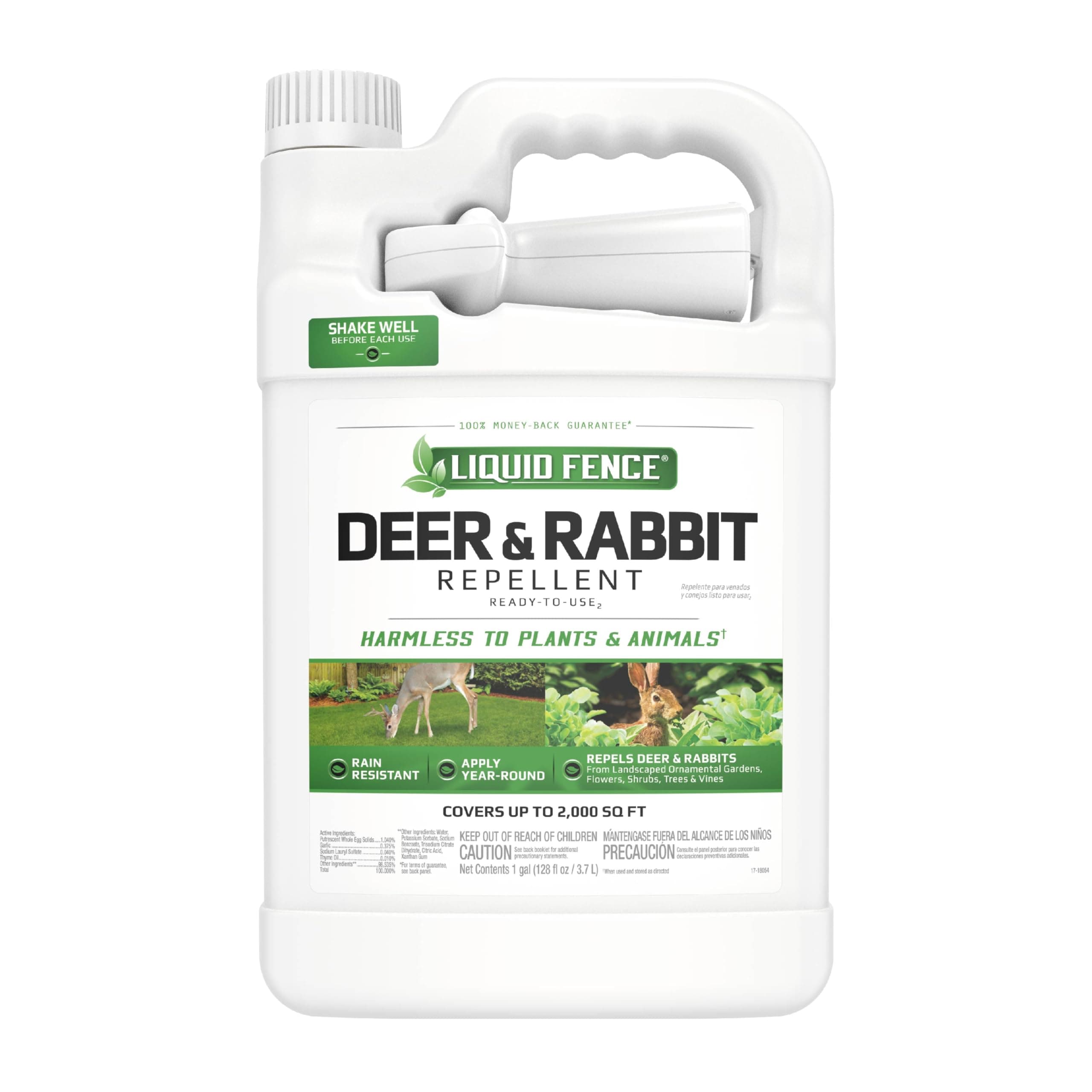 Deer And Rabbit Repellent Ready-To-Use, Apply Year-Round, 1 Gallon