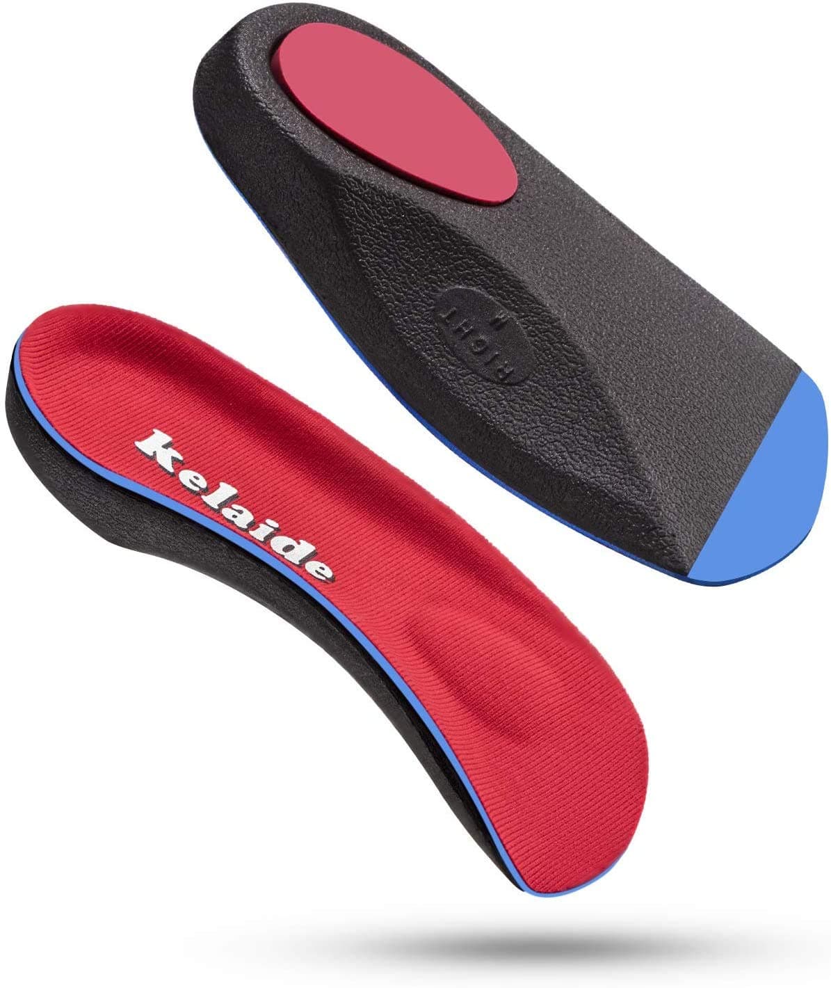 Kelaide 3/4 Orthotic Inserts Plantar Fasciitis Insoles – Neutral Arch Support Insoles for Flat Feet, Metatarsalgia, Morton's Neuroma, Heel Pain Relief Orthotics for Heel Spurs
