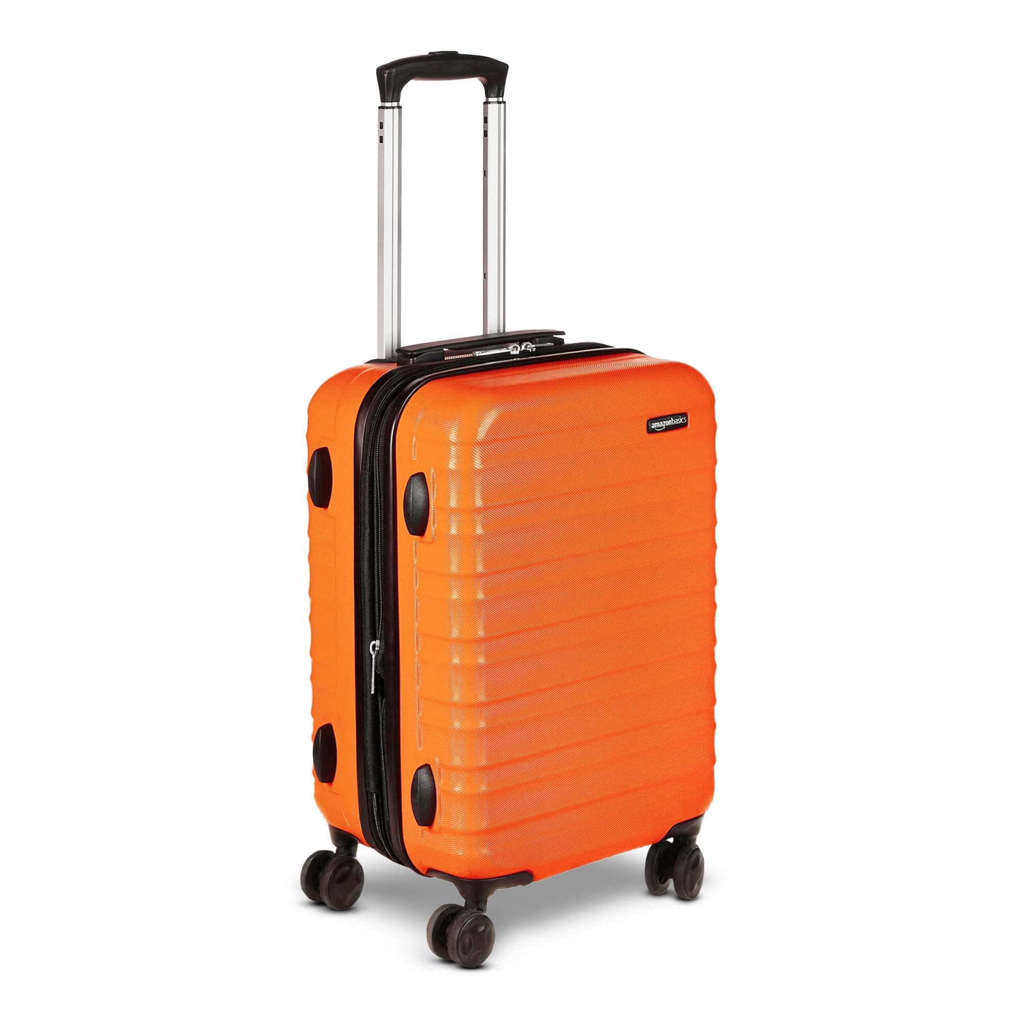 21" Hardside Carry-On Luggage with Spinner Wheels, Expandable for Up to 25% More Space, Scratch-Resistant Hardshell Suitcase, Telescoping Handle, Orange