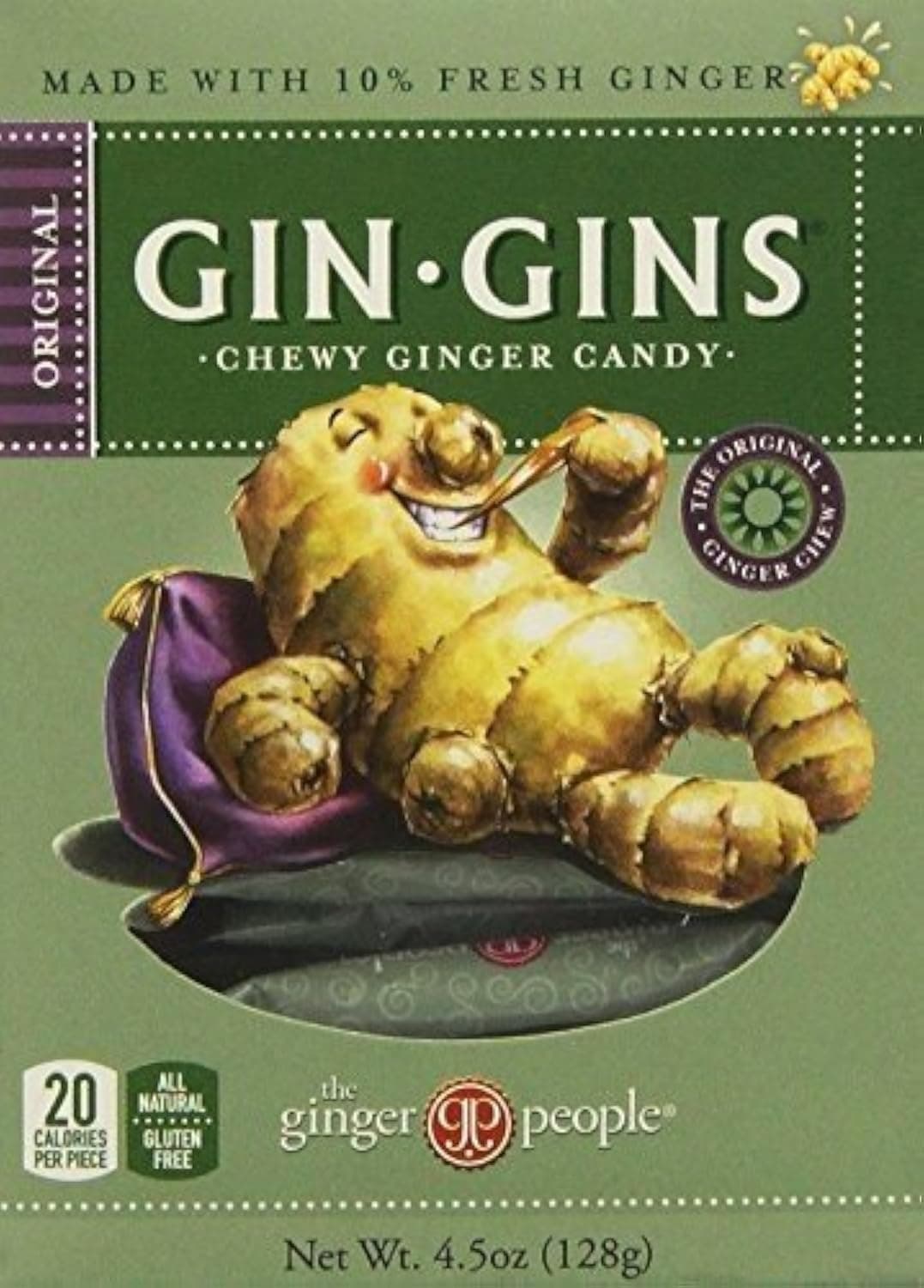 The Ginger People Gin Gins Chewy Candy - 4.5 Oz