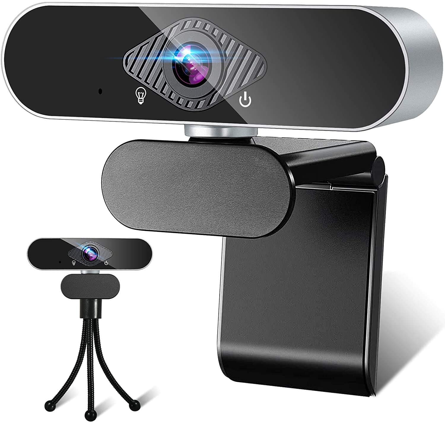 1080P Webcam with Microphone for Desktop,Streaming HD Webcam Stereo Microphone with Noise Canceling for PC Laptop Video Conferencing/Calling/Live Streaming/Online Learning