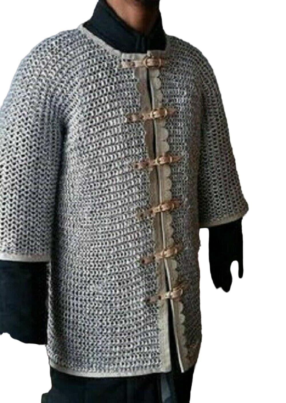 KORE NS Aluminium Chain Mail 10 mm Round Riveted Chainmail Armor LARP SCA