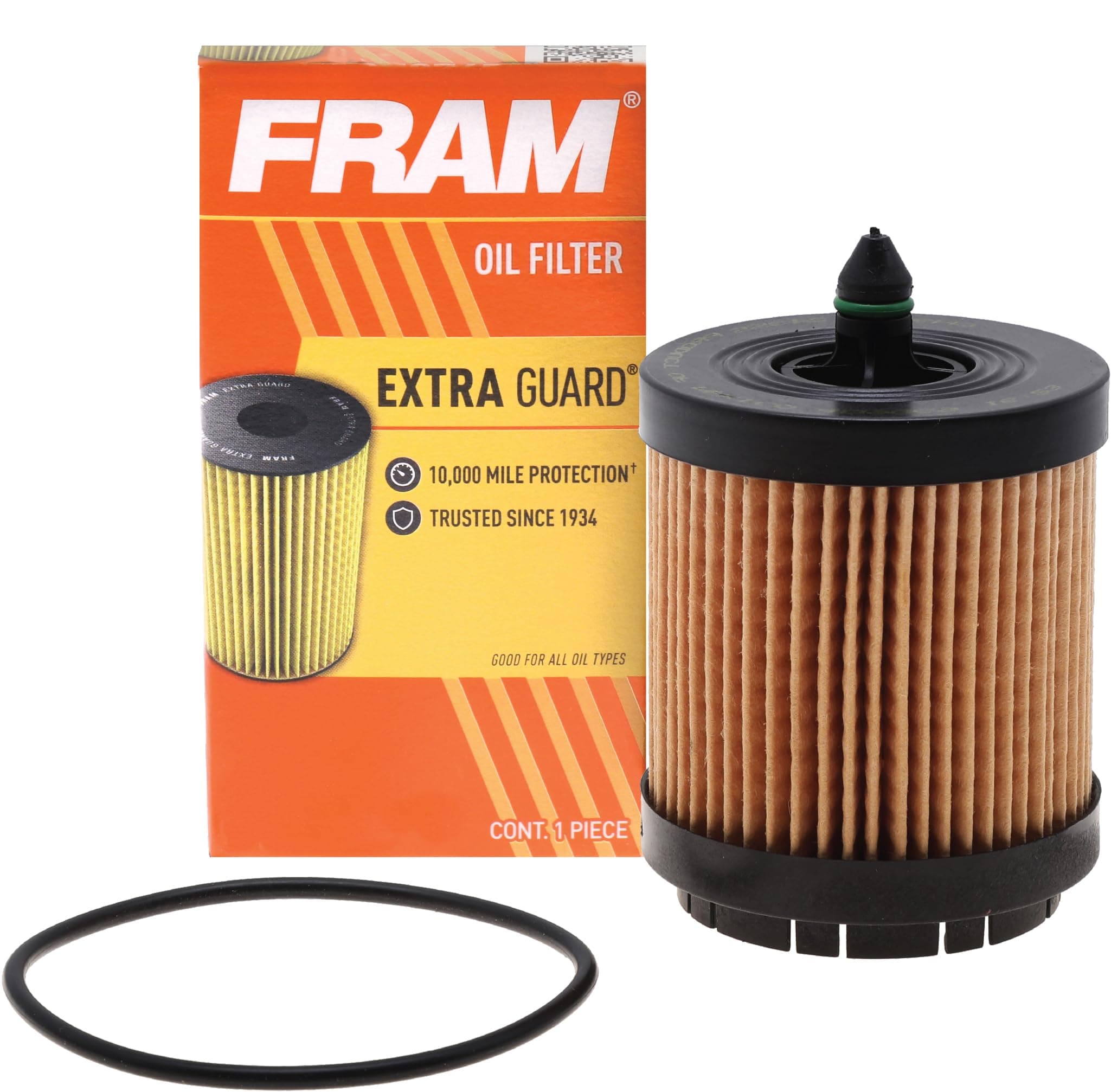 FRAM Extra Guard CH9018 10K Mile Change Automotive Replacement Interval Spin-On Engine Oil Filter for Select Vehicle Model Years, Vehicle Engine Protection Oil Filter for Everyday Drivers