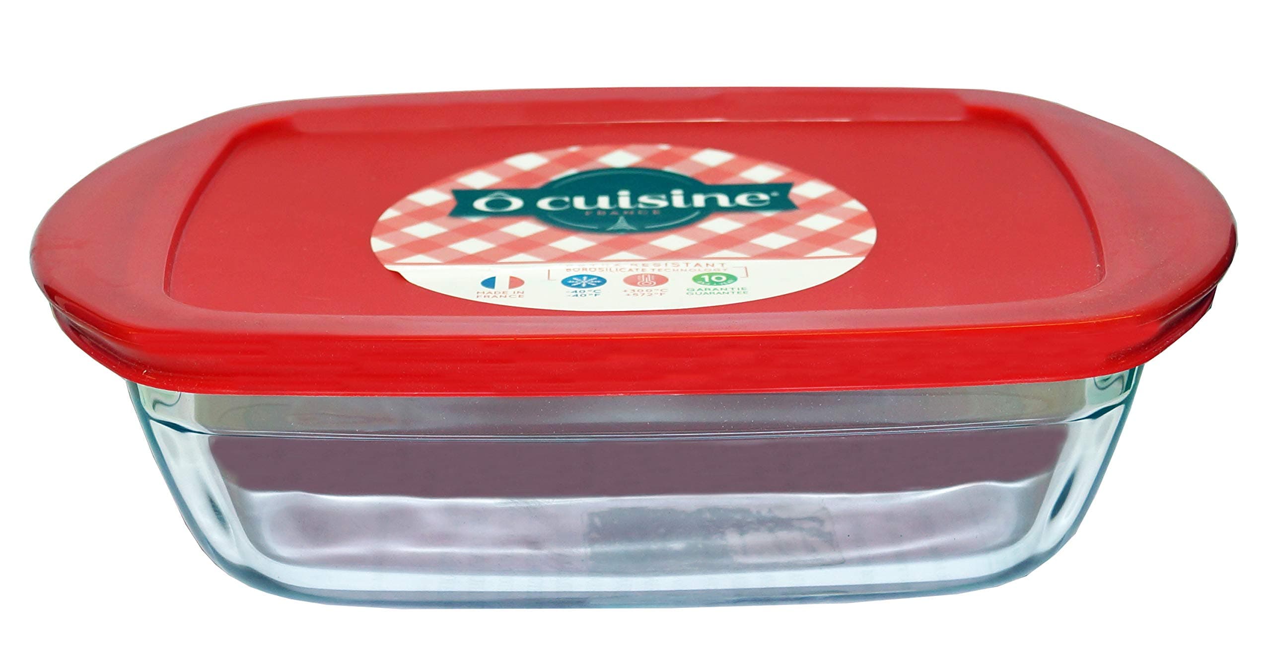 OCUISINE Cook & Store Container Rectangular 1,1 litros red