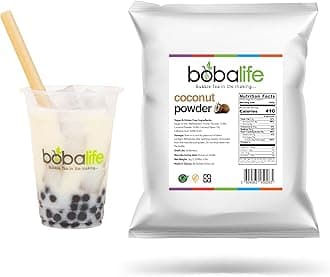 Coconut Bubble Tea Milk Powder 1kg – Taiwanese Milk Tea Powder Mix for Bubble Tea, Iced Milk Tea, Smoothies & Dessert Drinks – Vegan & Gluten Free