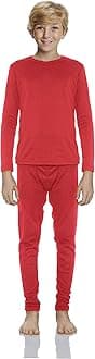Rocky Thermal Underwear for Boys Cotton Knit Thermals Kids Base Layer Long John Pajamas Set