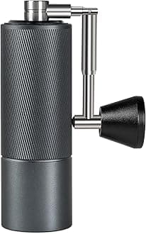 TIMEMORE Manual Timemor C2 Fold New Larger Capacity 20 Gram Adjustable Coarseness Lightweight Energy Saving Portable Easy Clean Stainless Steel Coffee Grinder Gray (with Brush)