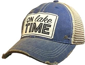 Vintage Life Funny Hats for Women and Girls, Distressed Trucker Baseball Cap with Sayings
