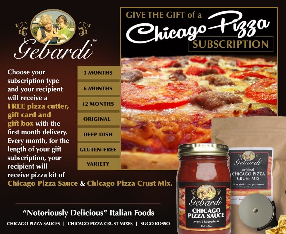 Chicago Pizza Subscription (3 Month Variety)