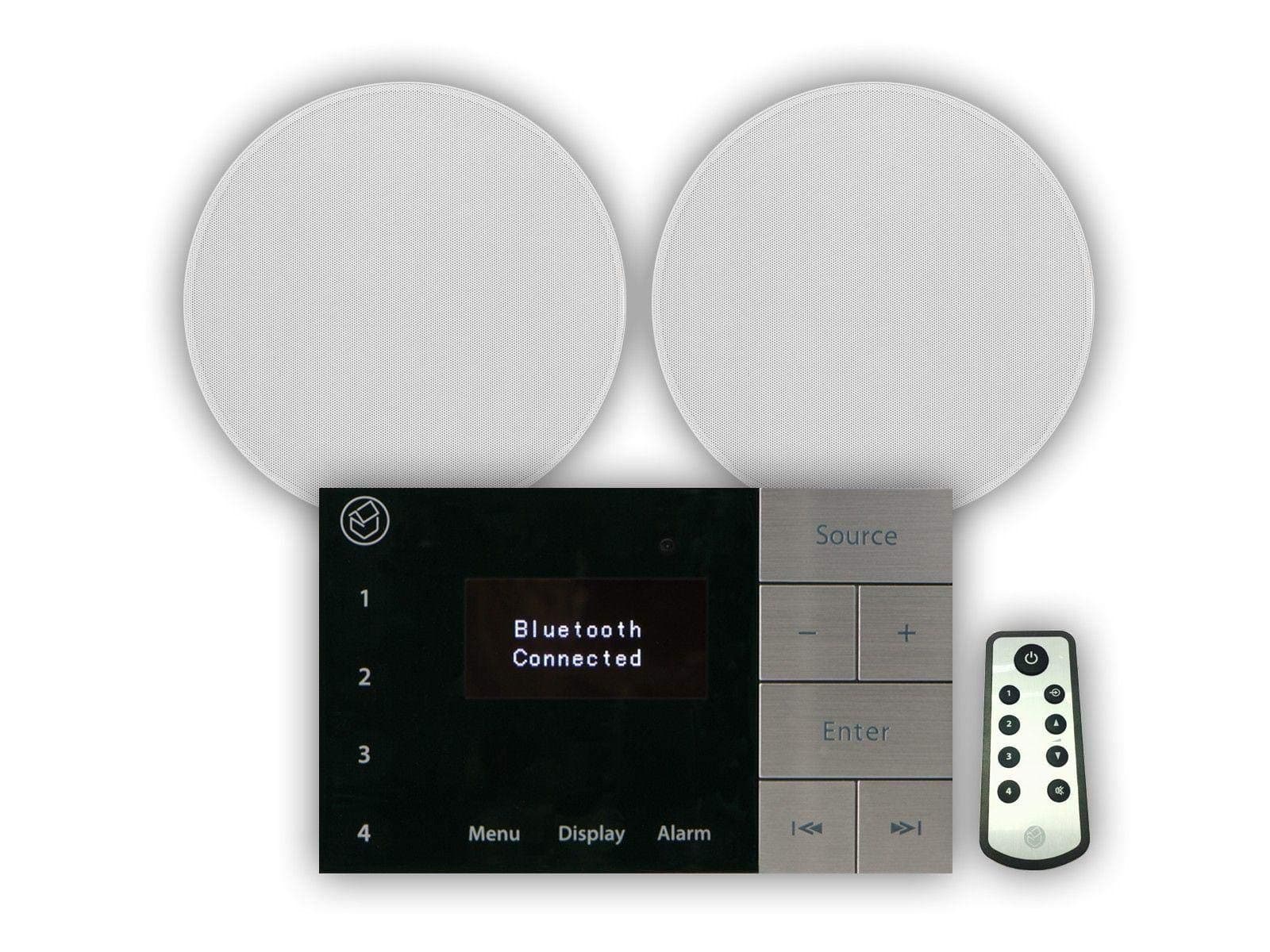 E100 FM DAB Radio and Bluetooth System with Qi65CB Ceiling Speakers