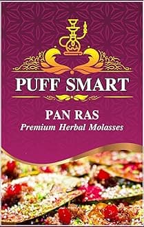 PUFF SMART Premium Herbal Molasses Pan Ras Flavour (Set of 10) 50gms Each (100% Tobacco and Nicotine Free)