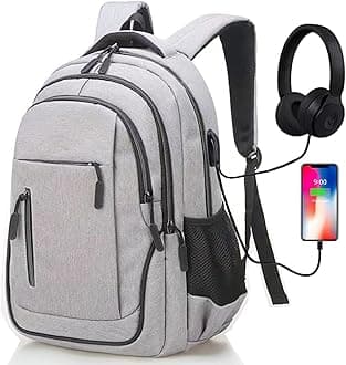 Travel Backpack for Men or Women Business Laptop Backpack with Usb Charging Port College School Computer Backpack Fits 15.6 Inch Laptop Notebook